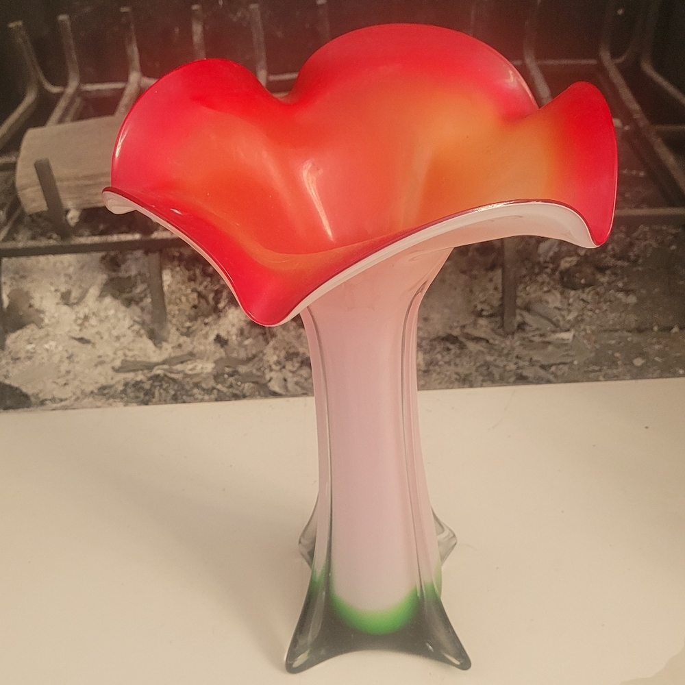 Vibrant Red Lily Vase - Pier One